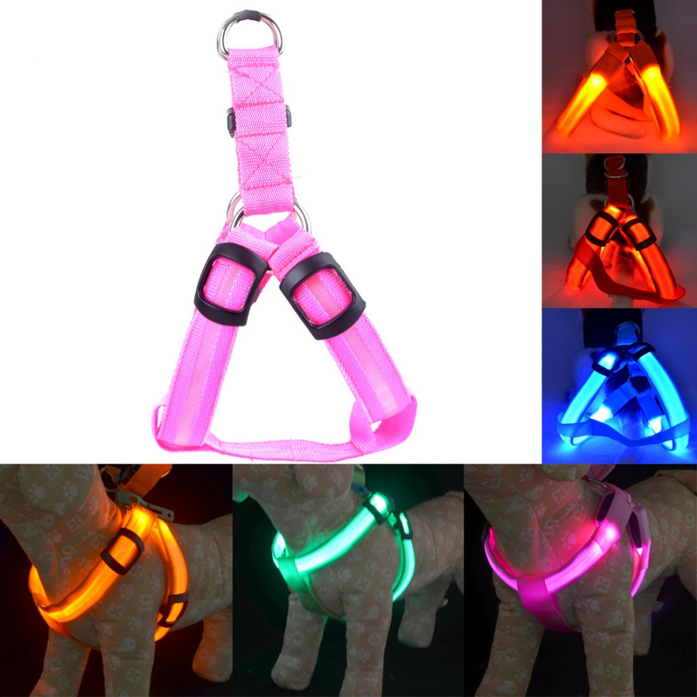 Light Up Dog Harness Rechargeable Light