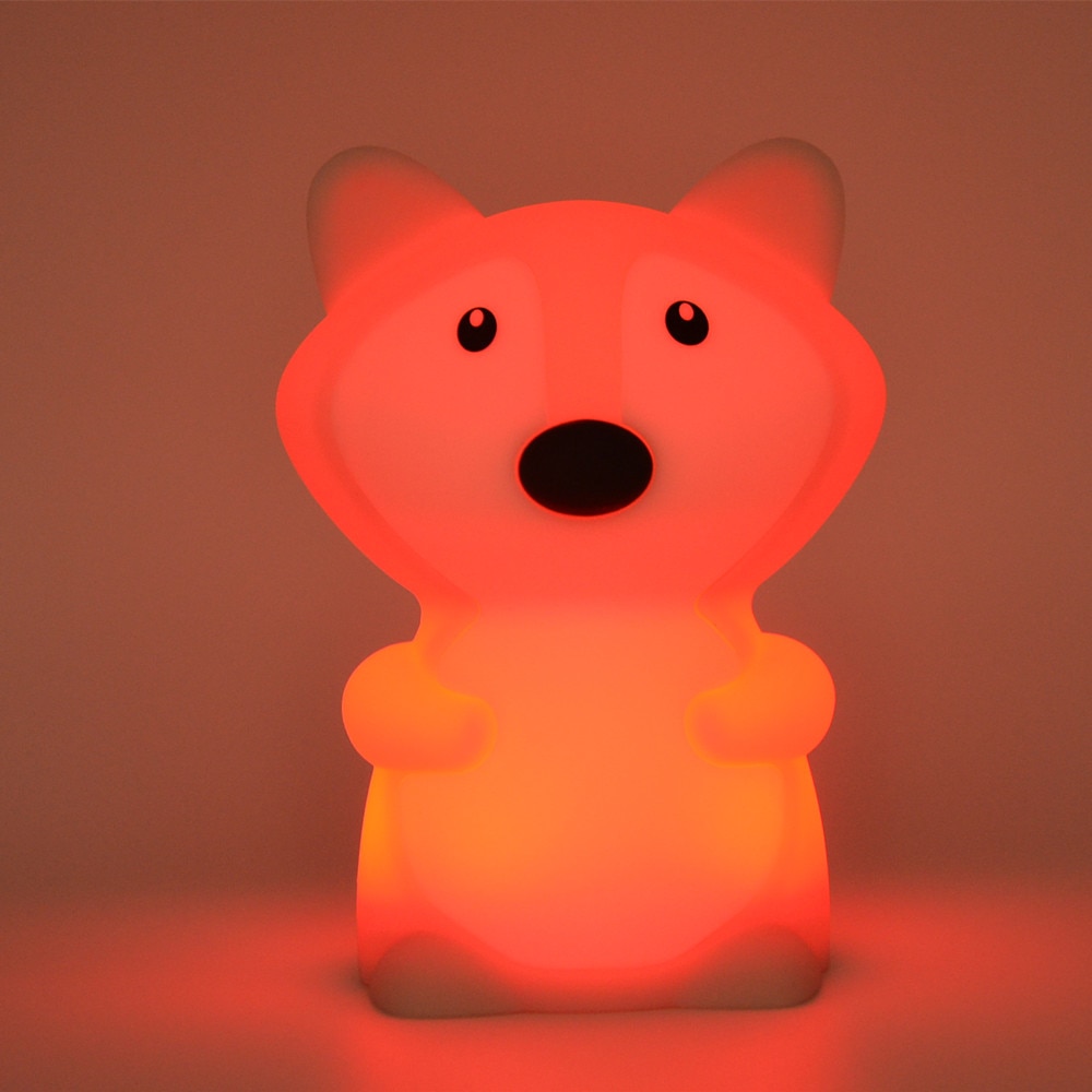 Night Light with Timer Fox Bedside Light