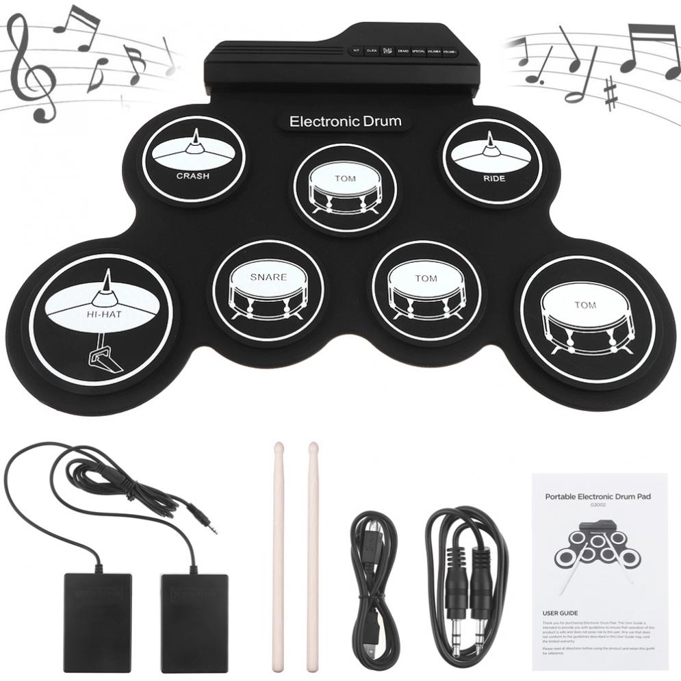 Roll Up Drum Kit Electric Instrument Pad