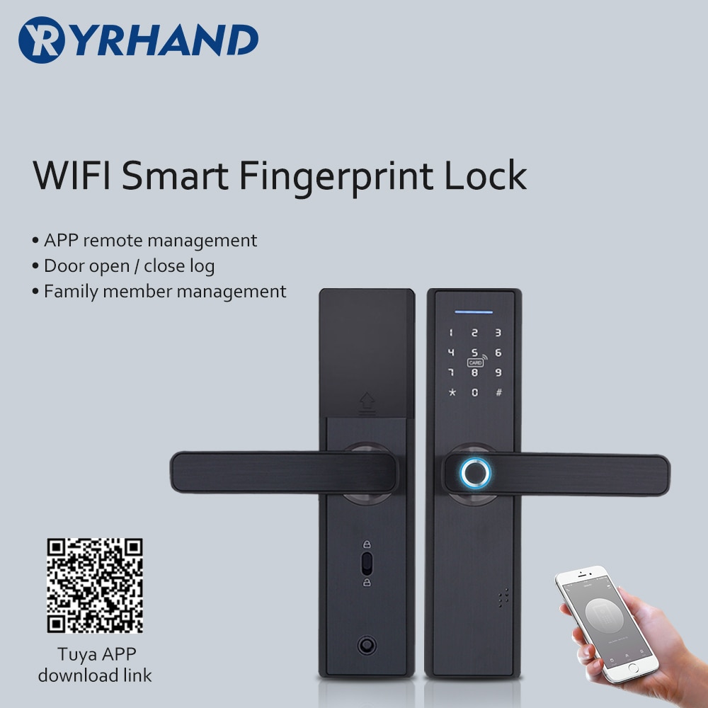 Smart Door Knob Fingerprint Unlock