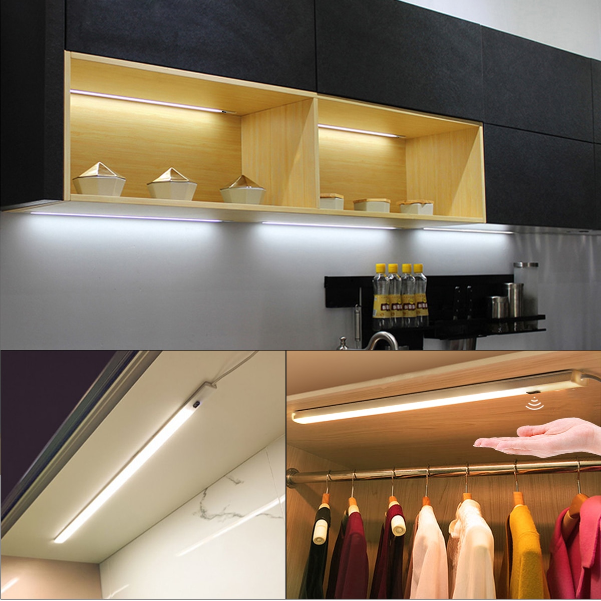 Wardrobe Lights with Sensor