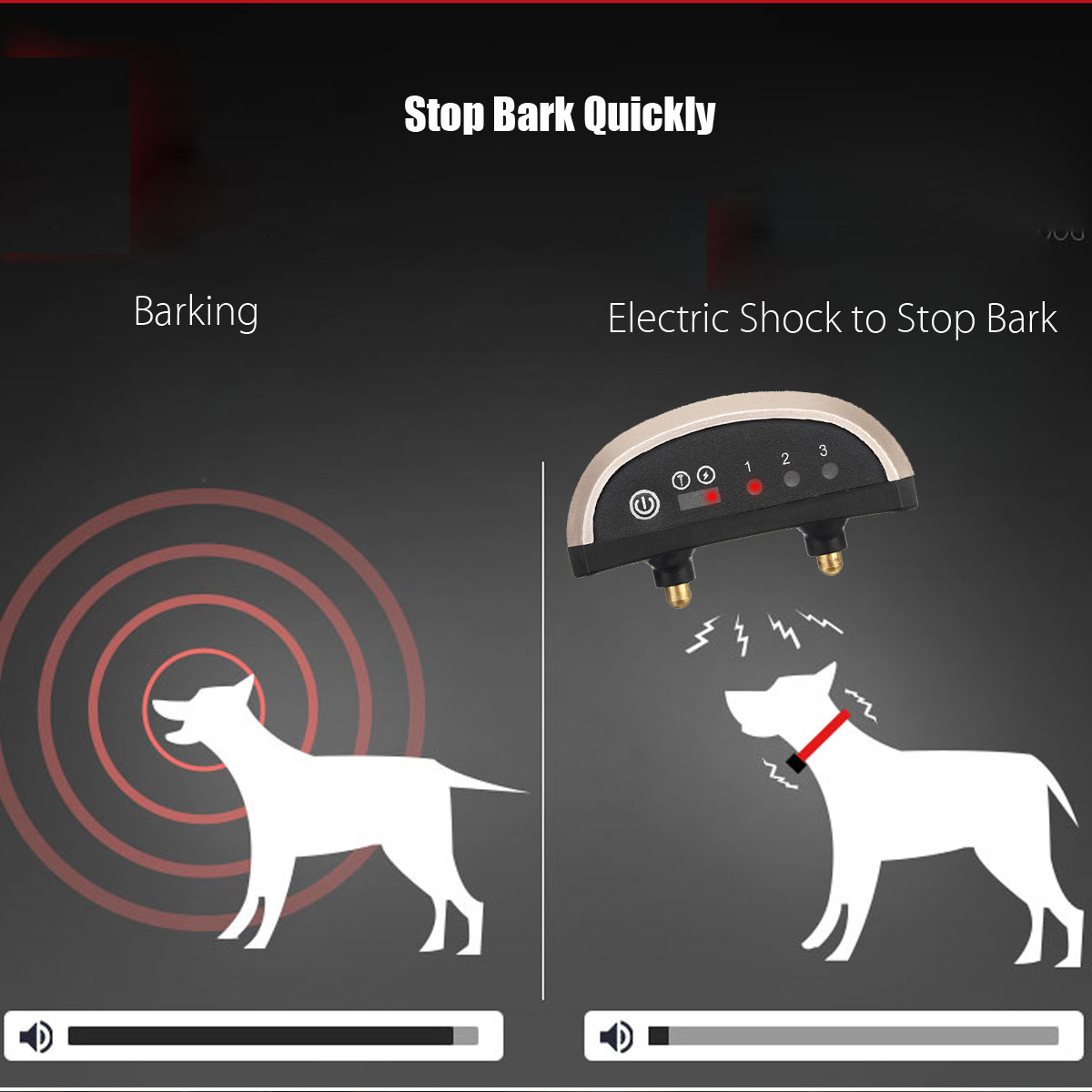 Stop Barking Collar Rechargeable Bark Stopper