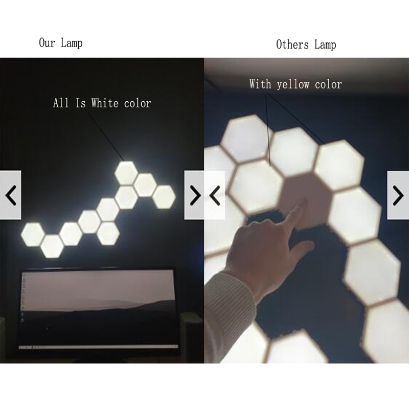 Hexagon Wall Light Touch Sensitive Lamp