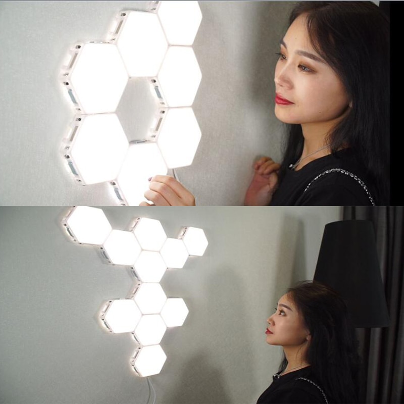 Hexagon Wall Light Touch Sensitive Lamp