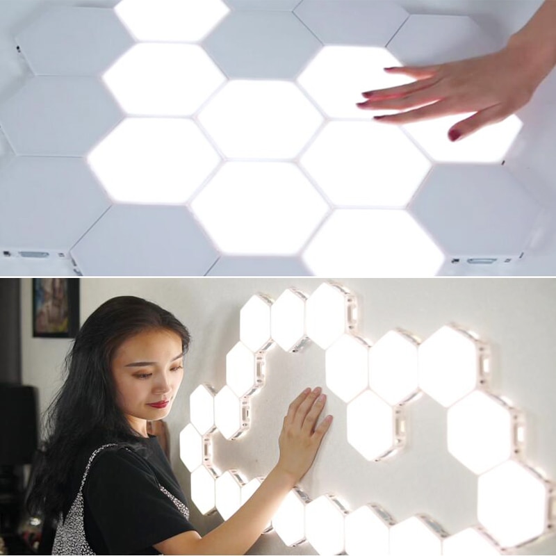 Hexagon Wall Light Touch Sensitive Lamp