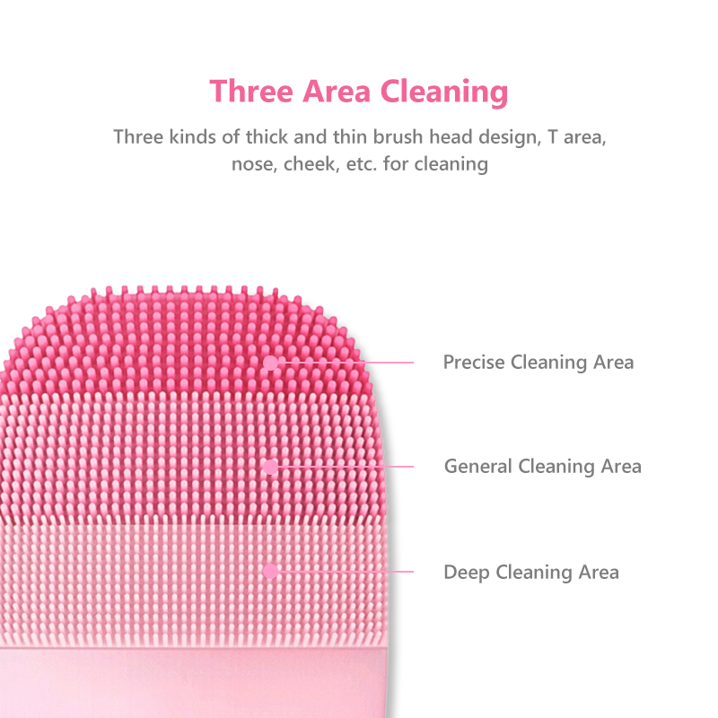 Silicone Facial Cleansing Brush Electric Cleanser