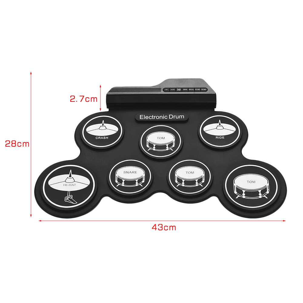 Roll-Up Drum Kit Electronic Drum Pad