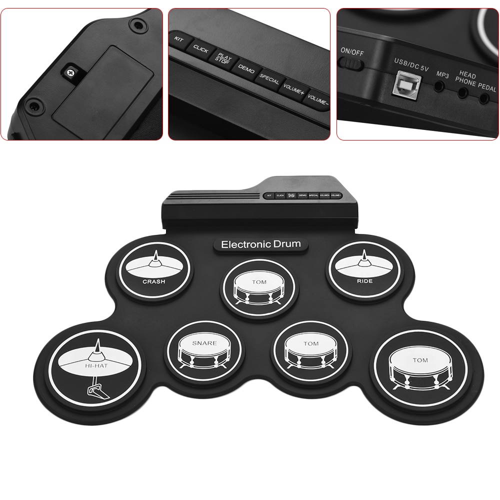 Roll-Up Drum Kit Electronic Drum Pad