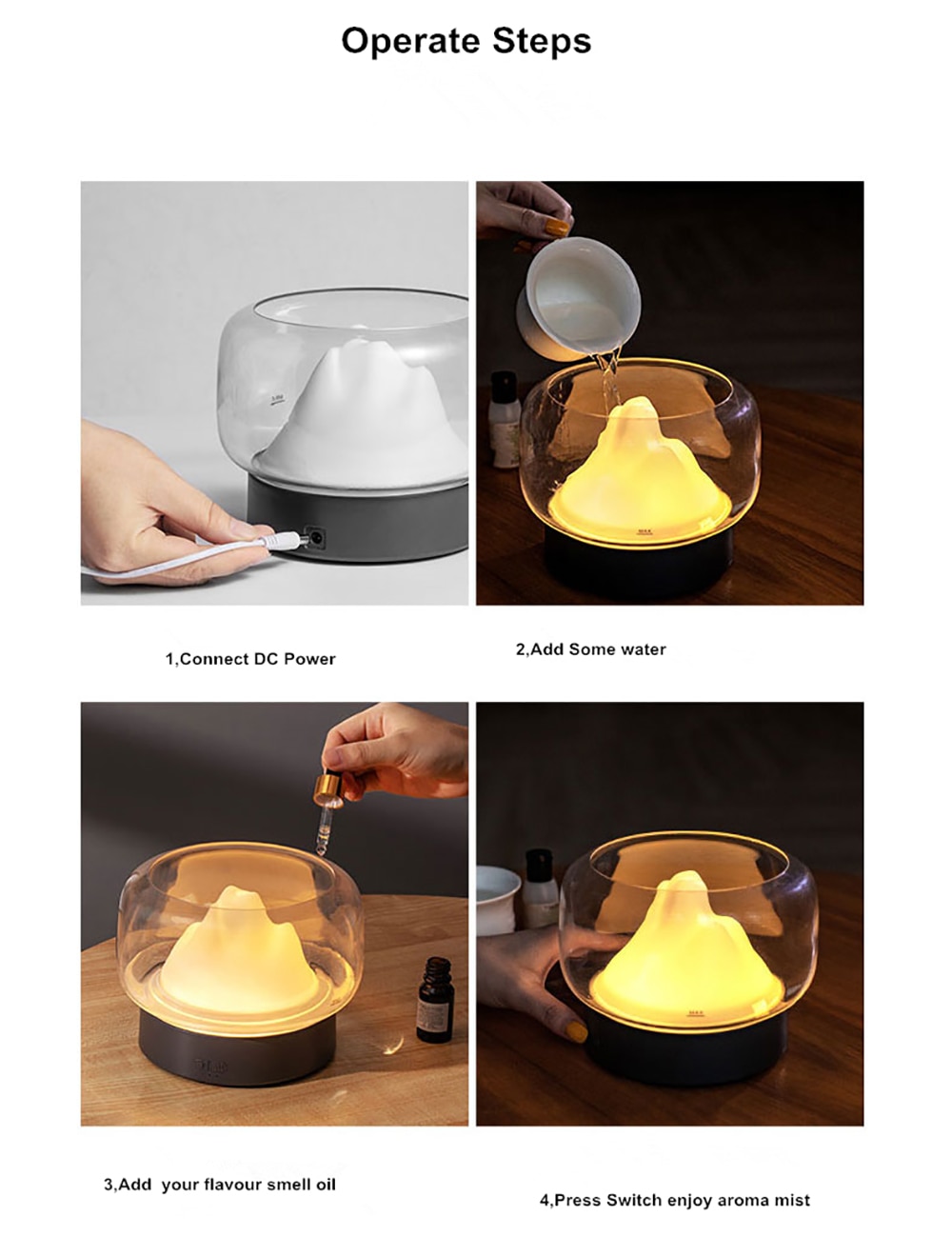 Ultrasonic Aroma Diffuser Humidifier