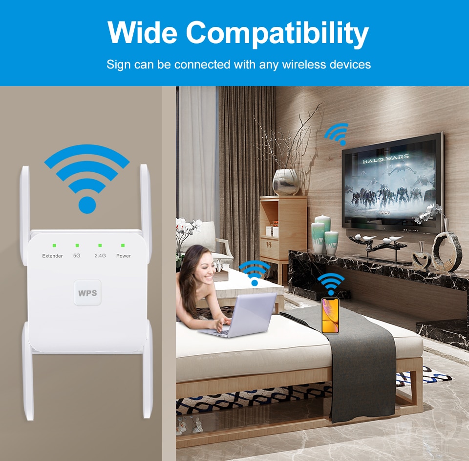 Wireless Wifi Extender Signal Booster