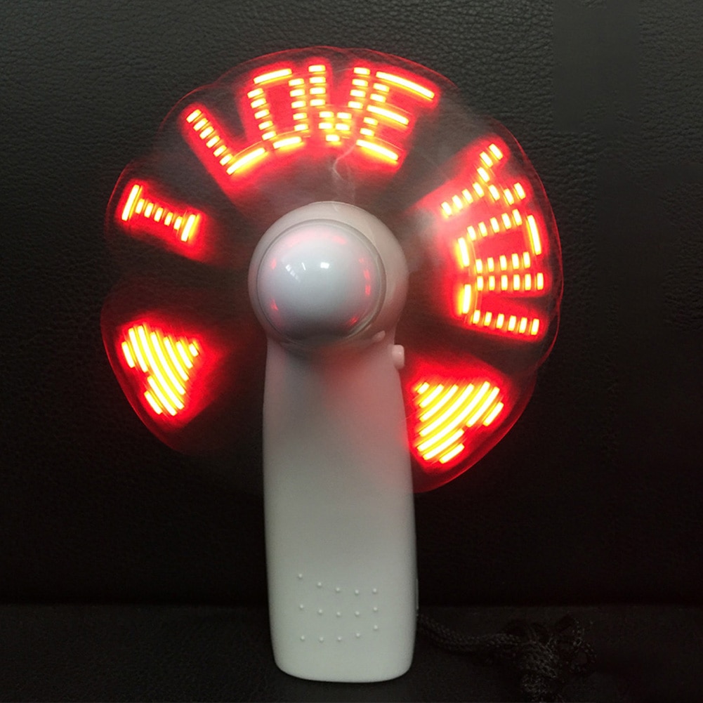 LED Fan Handy Message Flashing Cooler