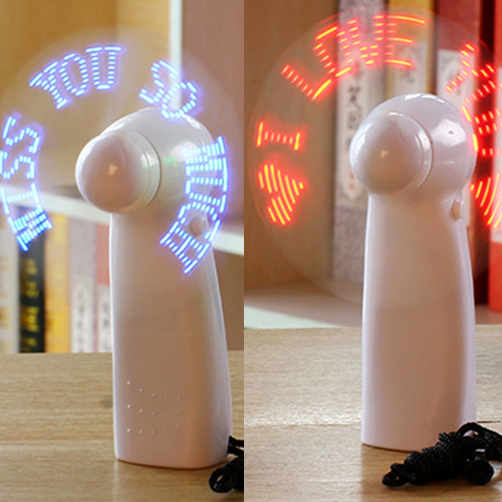 LED Fan Handy Message Flashing Cooler