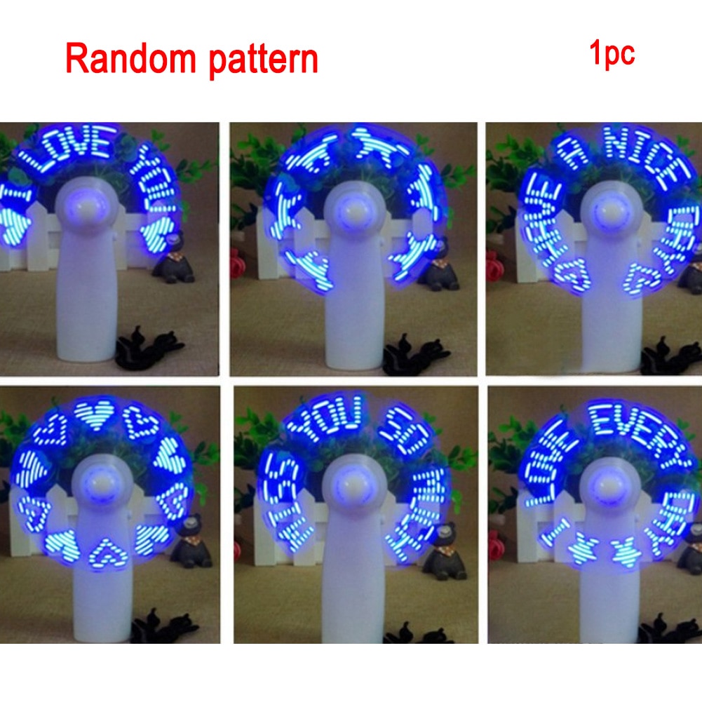 LED Fan Handy Message Flashing Cooler