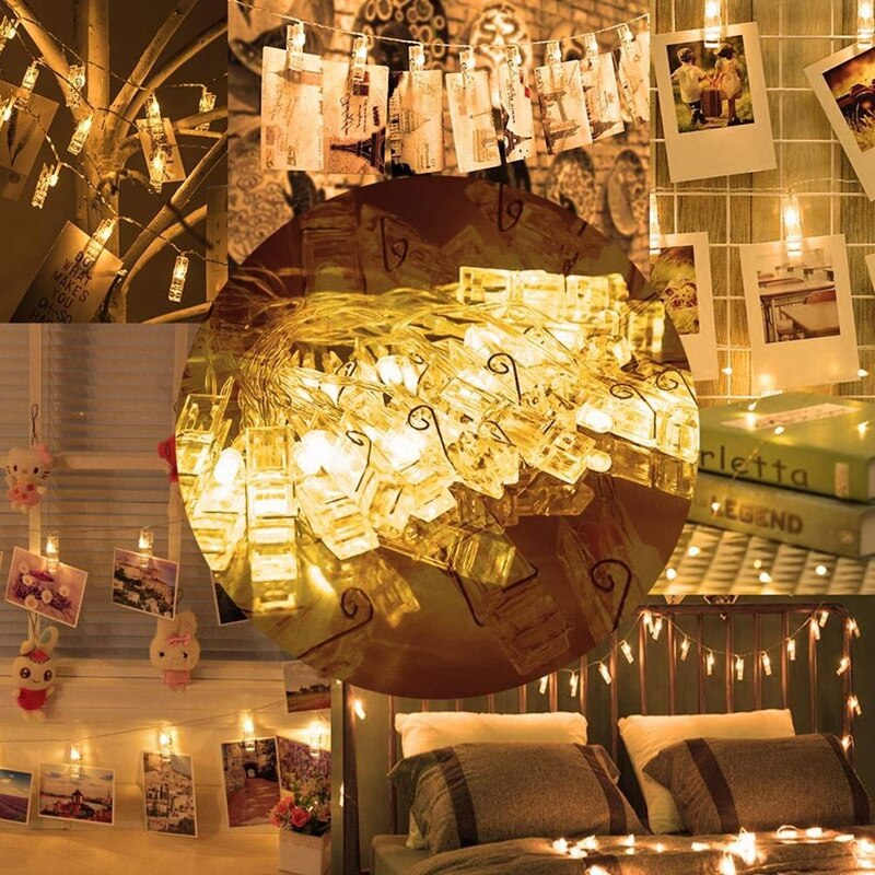 Photo String Lights LED Photo Clips