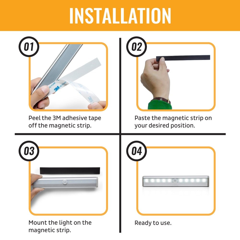 Under Counter LED Light Motion Sensor