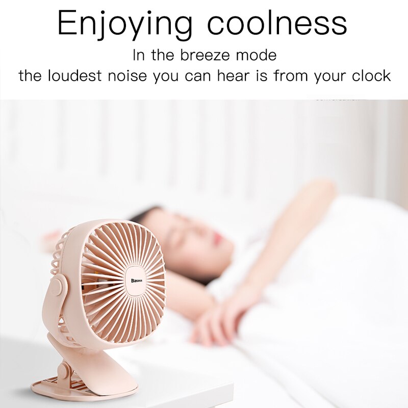 Clip-On Desk Fan Portable and Rechargeable