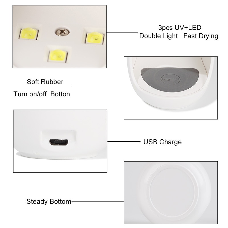 UV Nail Dryer Single Finger Lamp