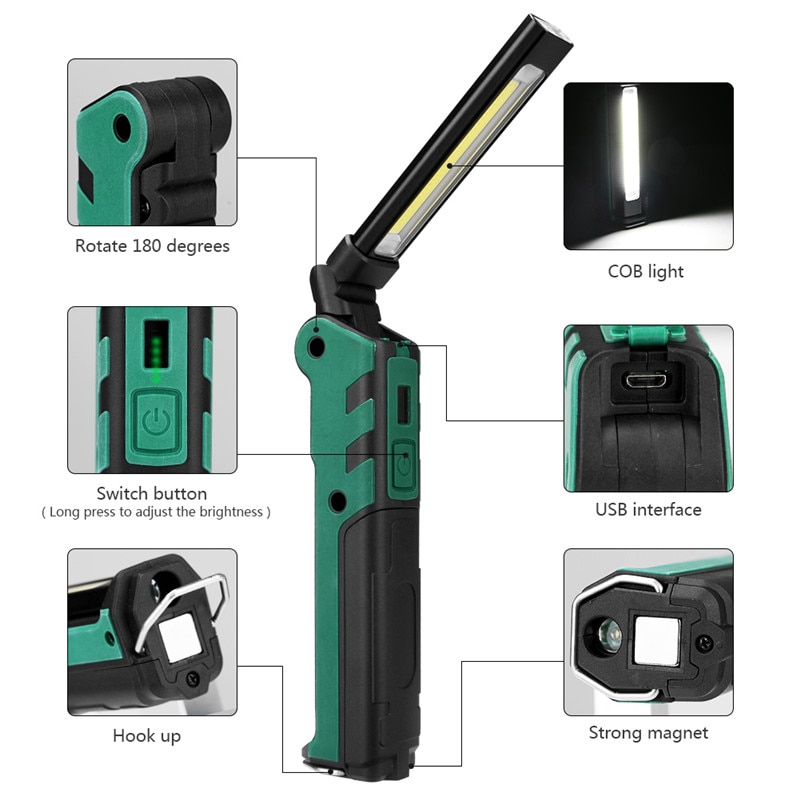 Rechargeable Work Light Torch Lamp