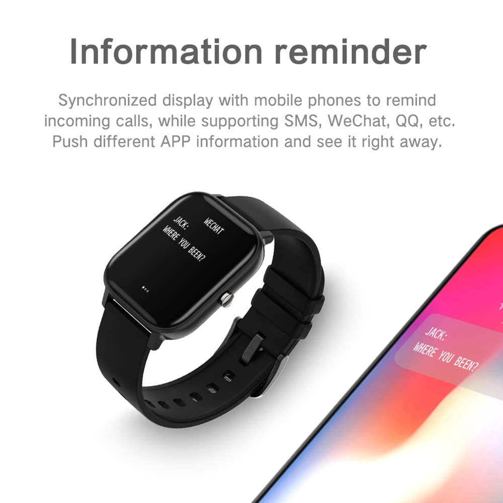 Square Smartwatch Fitness Tracker