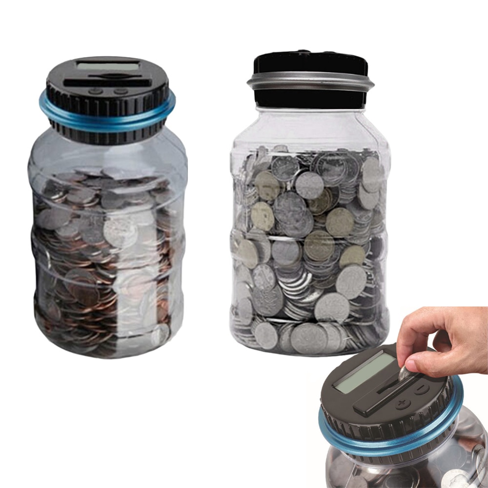 Change Counter Automatic Coin Piggy Bank