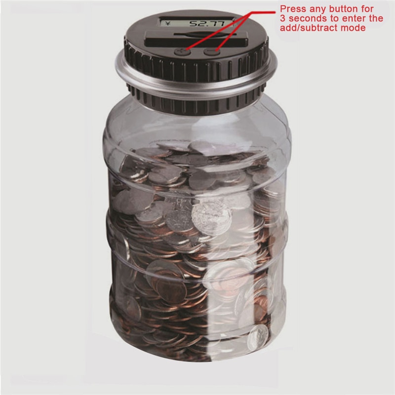 Change Counter Automatic Coin Piggy Bank