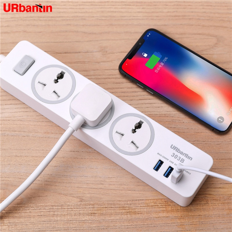 Power Extension Cord with USB Socket