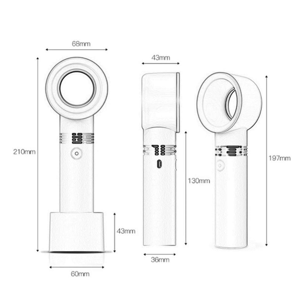 Fanless Fan USB Handheld Cooler