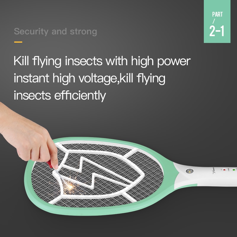 Rechargeable Mosquito Racket Electric Insect Zapper