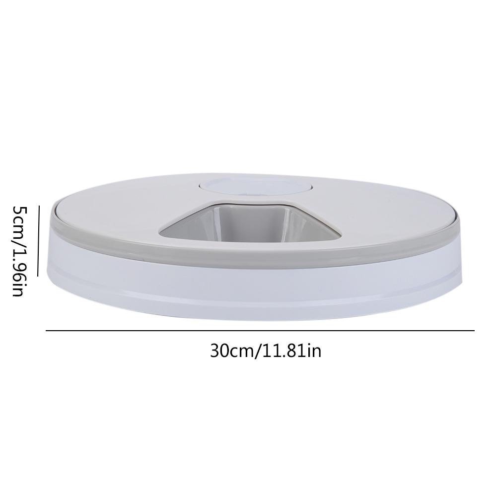 Timed Dog Feeder 6-Grid Food Tray