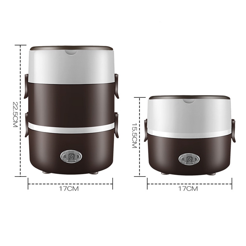 Electric Heating Lunch Box Stainless Steel