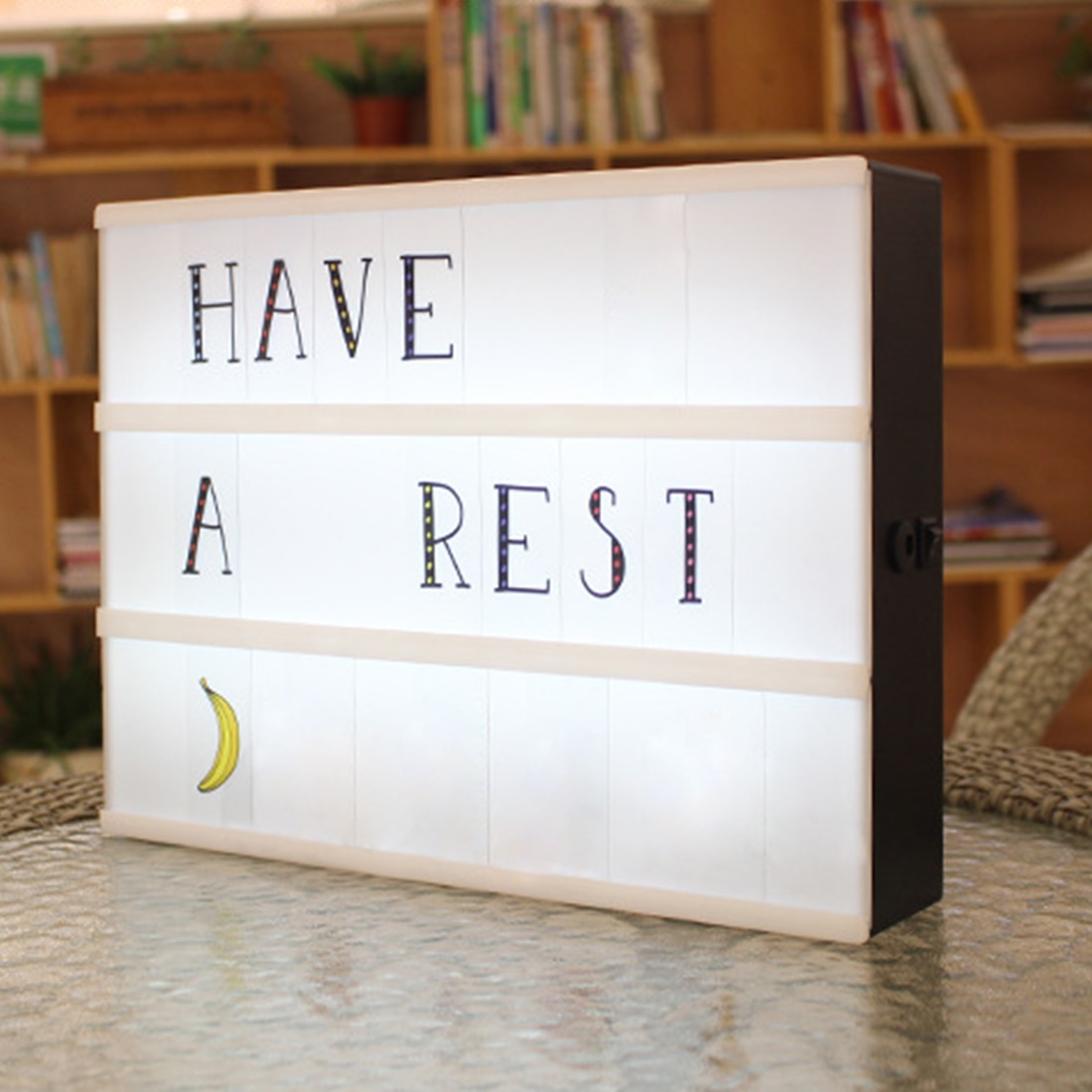 Light Up Box Home LED Sign Decor