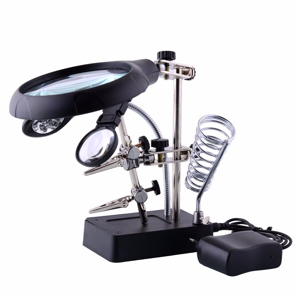 Soldering Stand LED Magnifying Glass