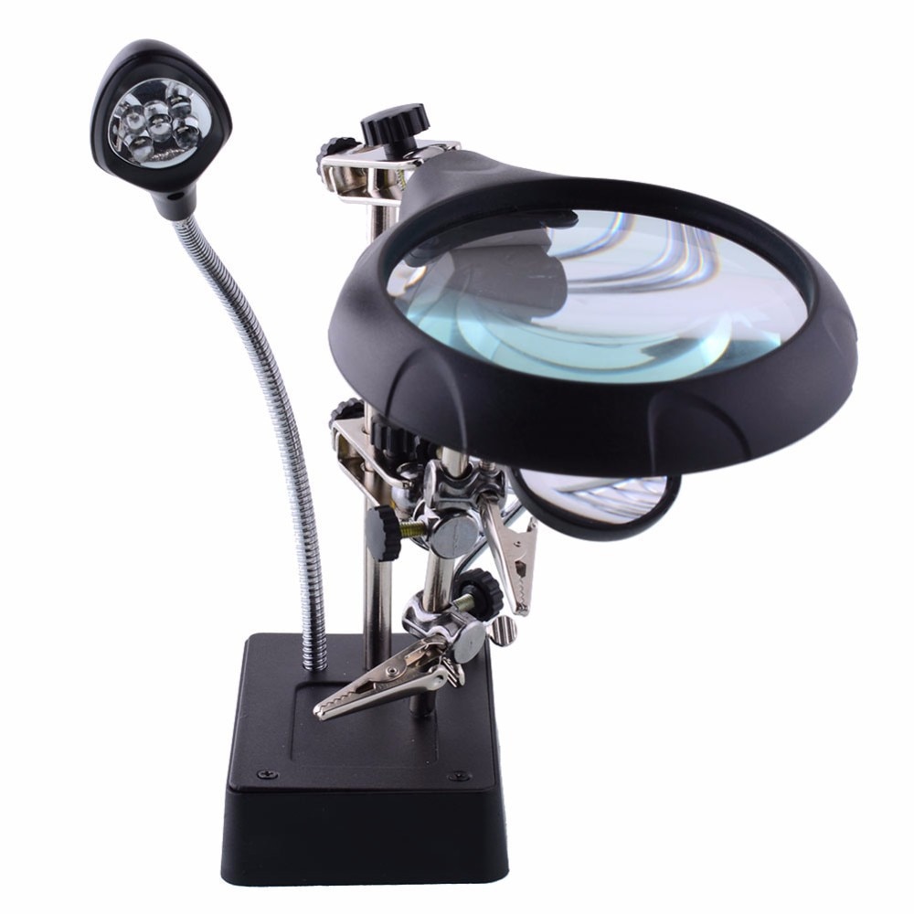 Soldering Stand LED Magnifying Glass