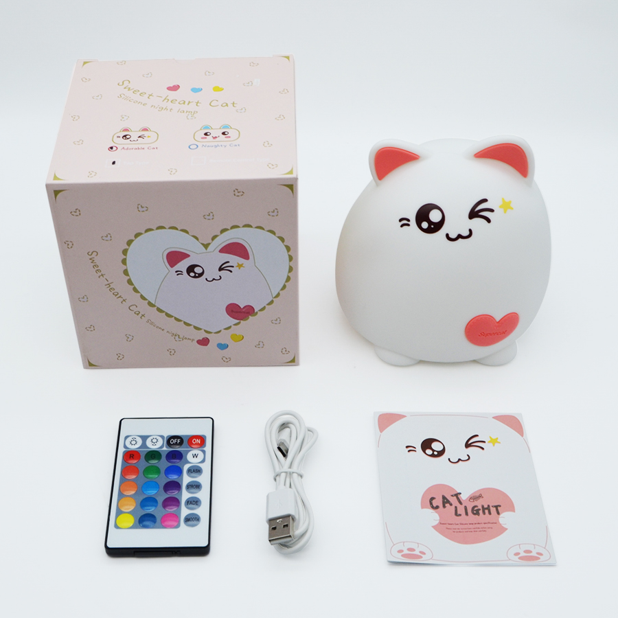 Cute Night Light Lovely Cat Lamp