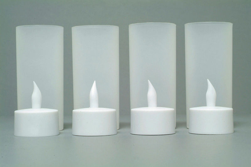 LED Tealight Candles Rechargeable Candles (4 pcs)