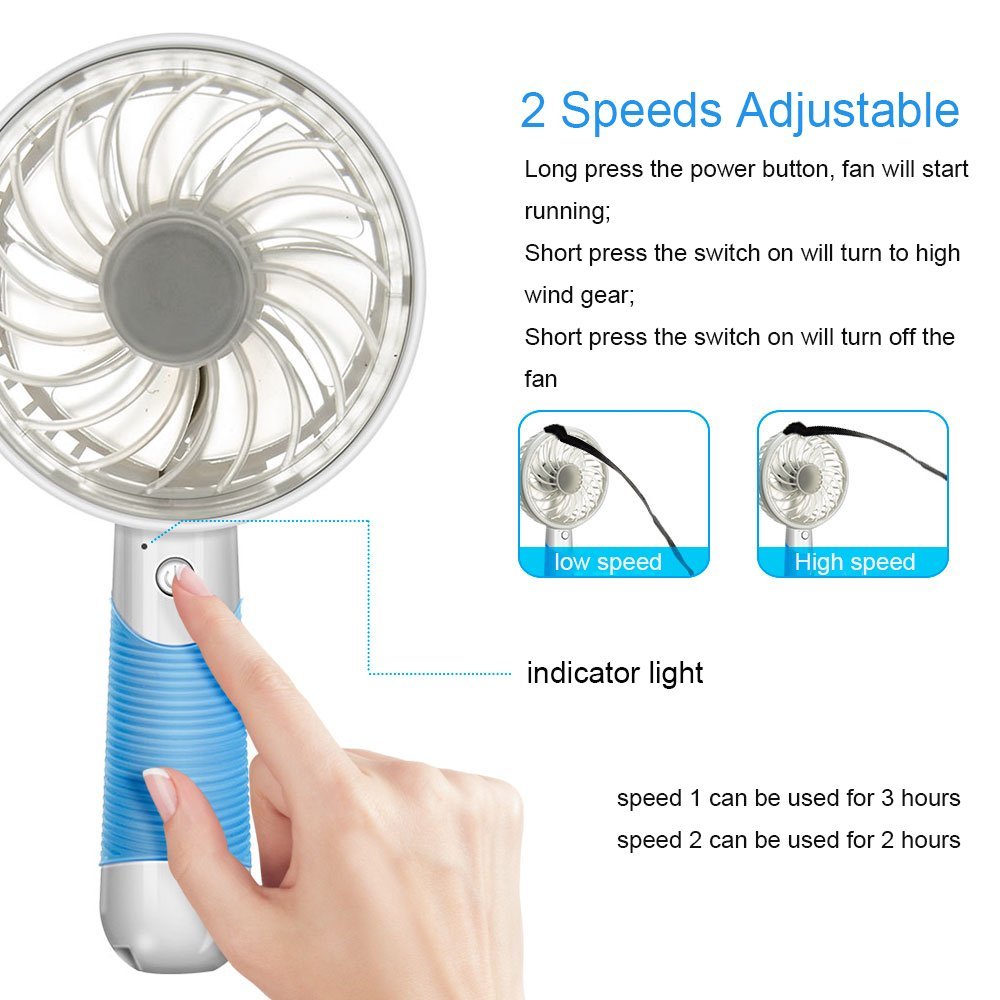 Mini Handheld Fan Rechargeable USB Fan