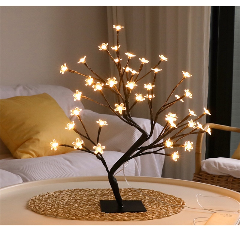 Night Table Lamp Cherry Blossom Tree