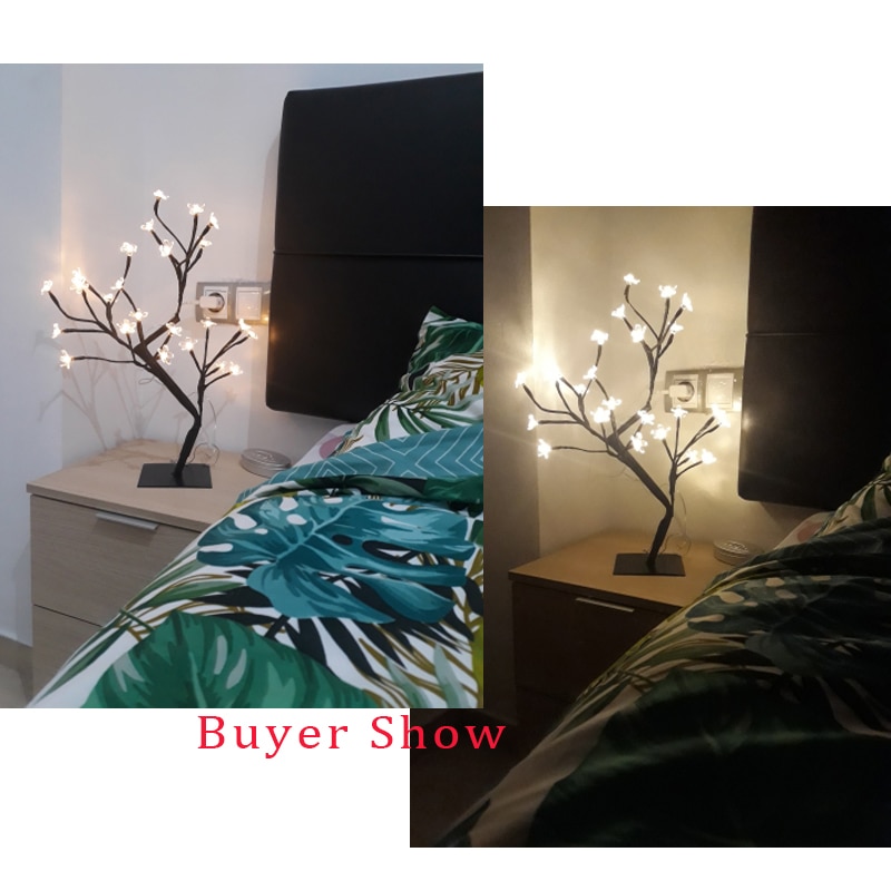 Night Table Lamp Cherry Blossom Tree