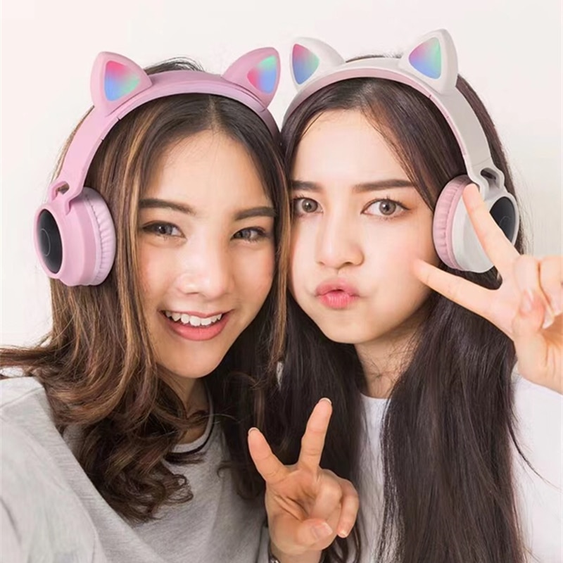 Cat Ear Headset LED Bluetooth