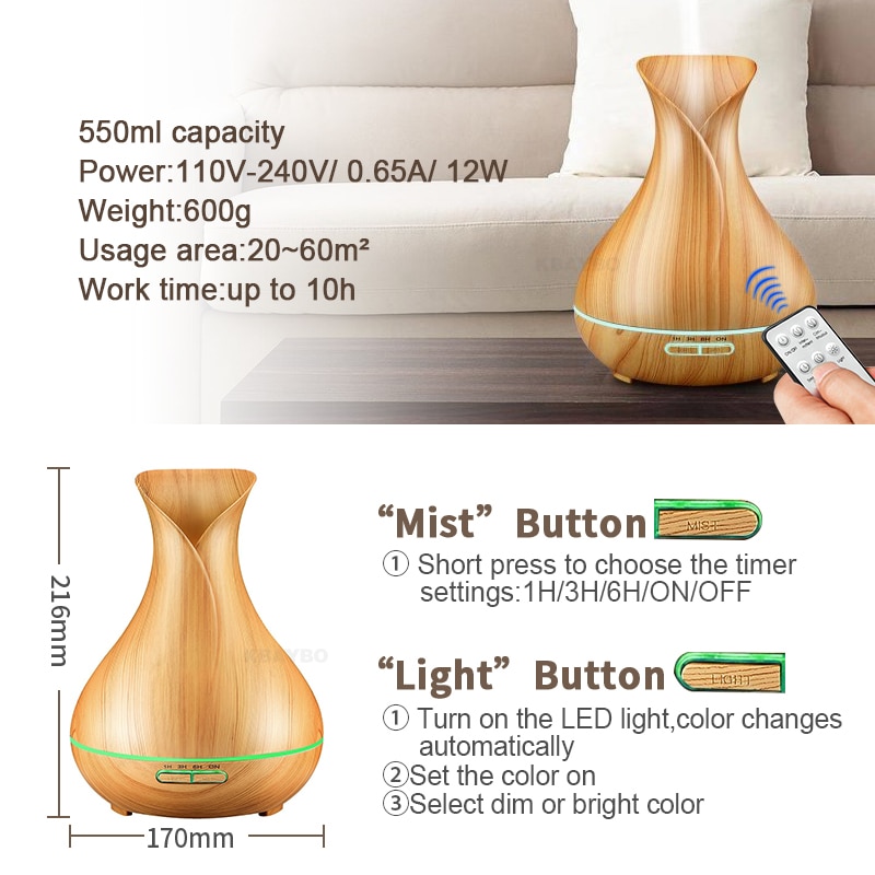 Aroma Oil Diffuser Remote Control Device