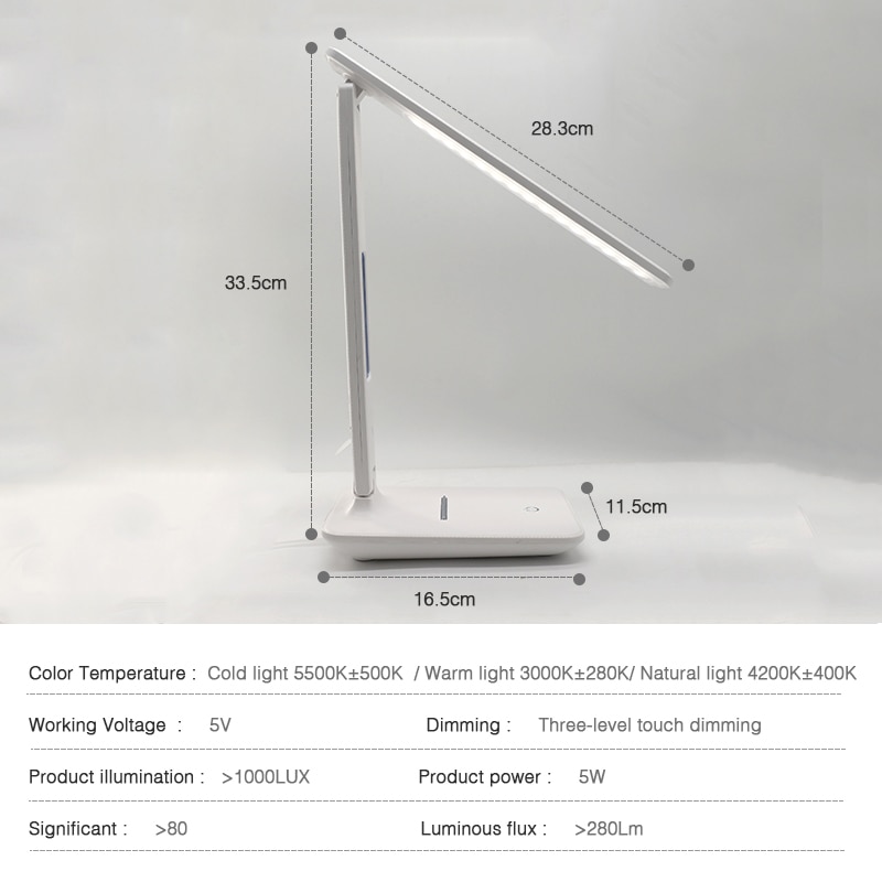 Rechargeable Table Lamp Dimmable Light