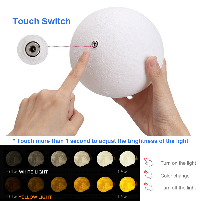 Moon Light Lamp 3D Night Light