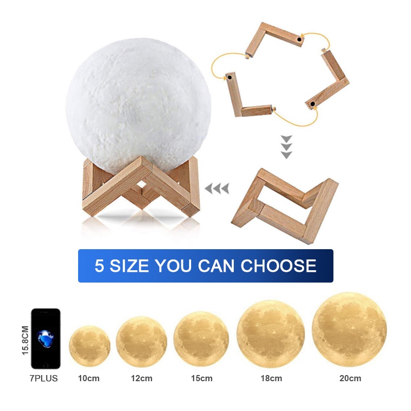 Moon Light Lamp 3D Night Light