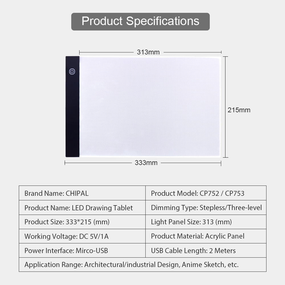 LED Drawing Board Graphic Pad