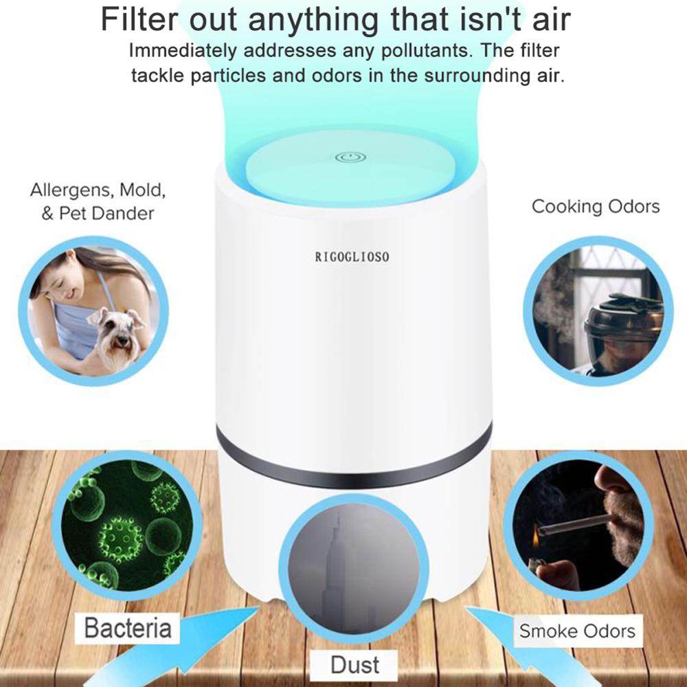 Portable Air Purifier With Night Light