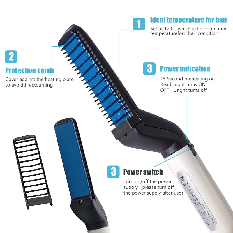 Beard Straightener Multi-Function Comb