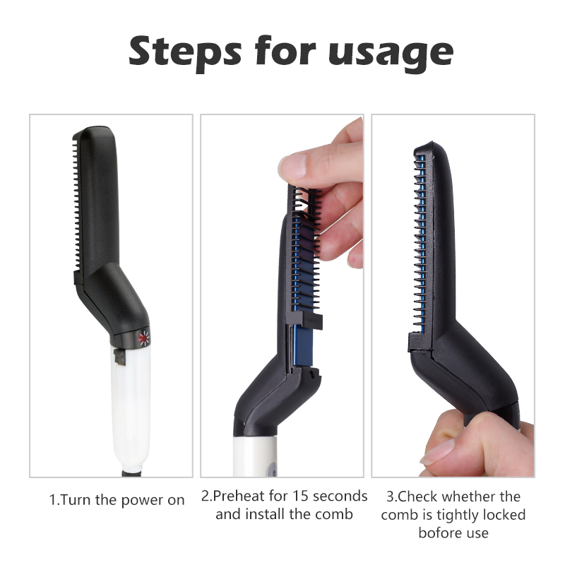 Beard Straightener Multi-Function Comb