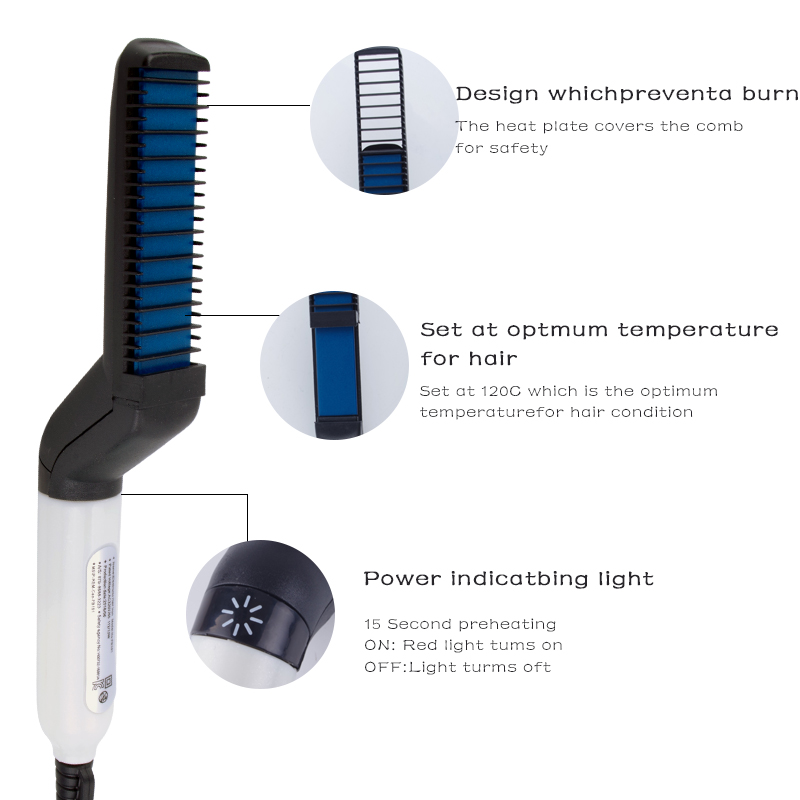 Beard Straightener Multi-Function Comb