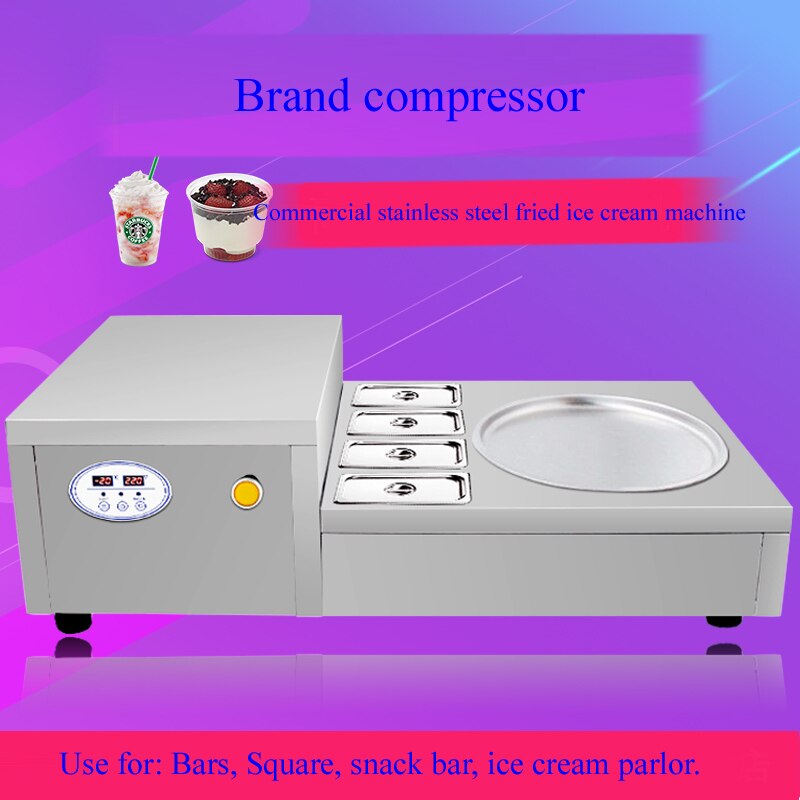 Fried Ice Cream Machine Stainless Steel