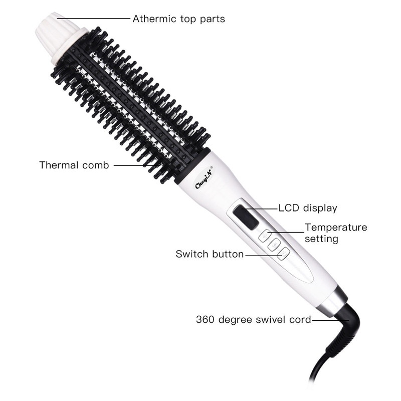 Curling Brush 2-in-1 Ceramic Brush